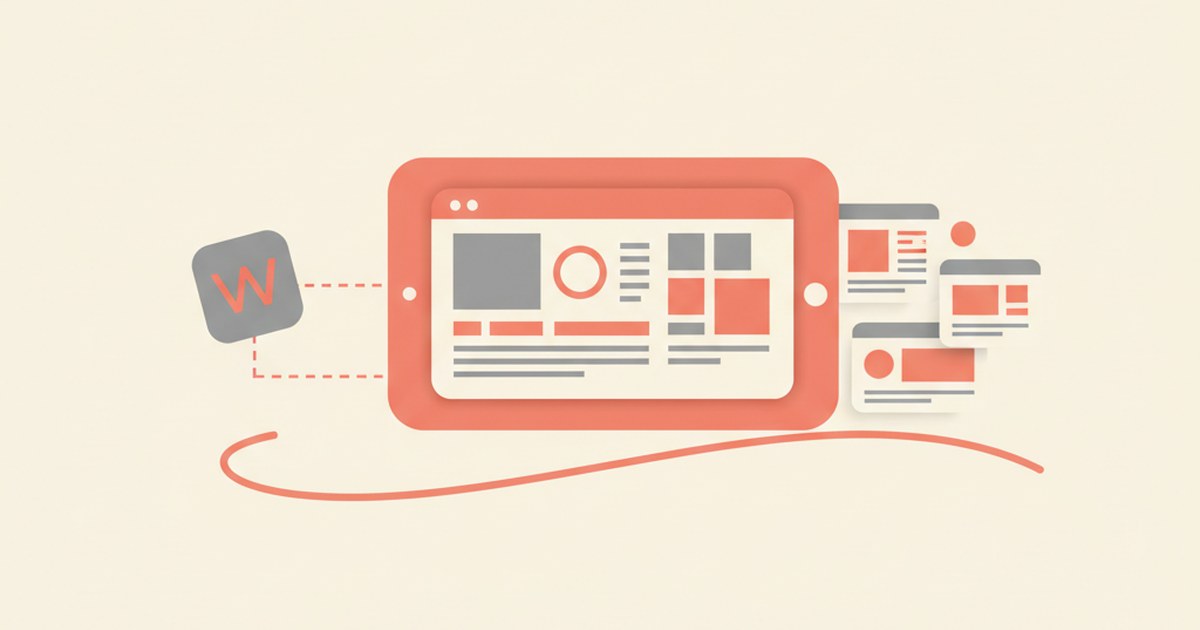 Editorial hero for wordpress portfolio